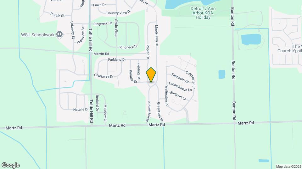 7221 Poplar Dr Map and Location Details