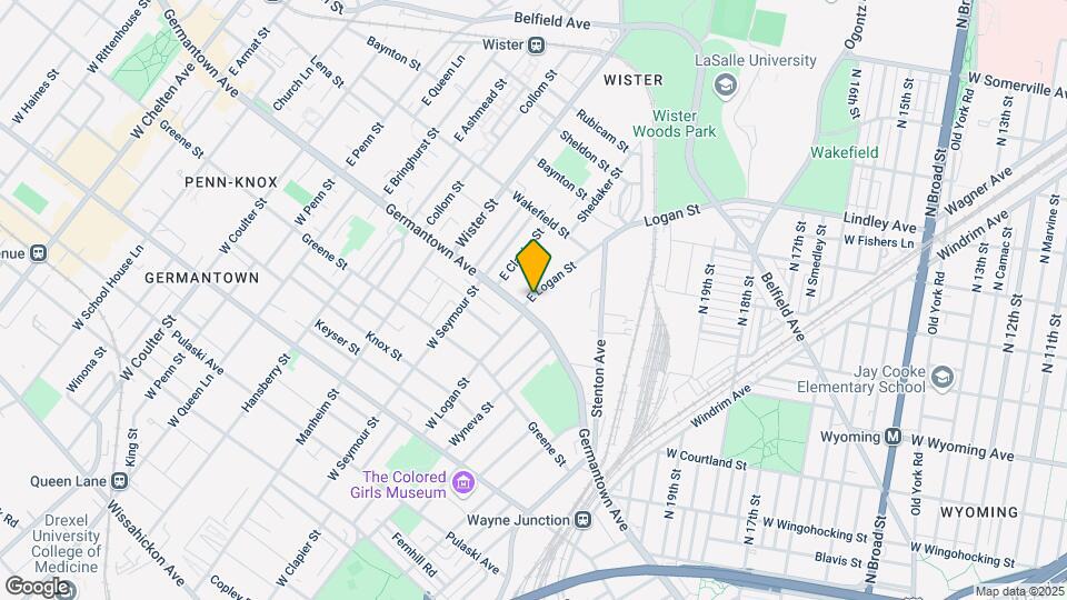 14 E Logan St-Unit -2FR Map and Location Details