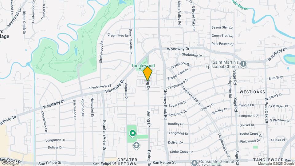 710 Bering Dr Map and Location Details