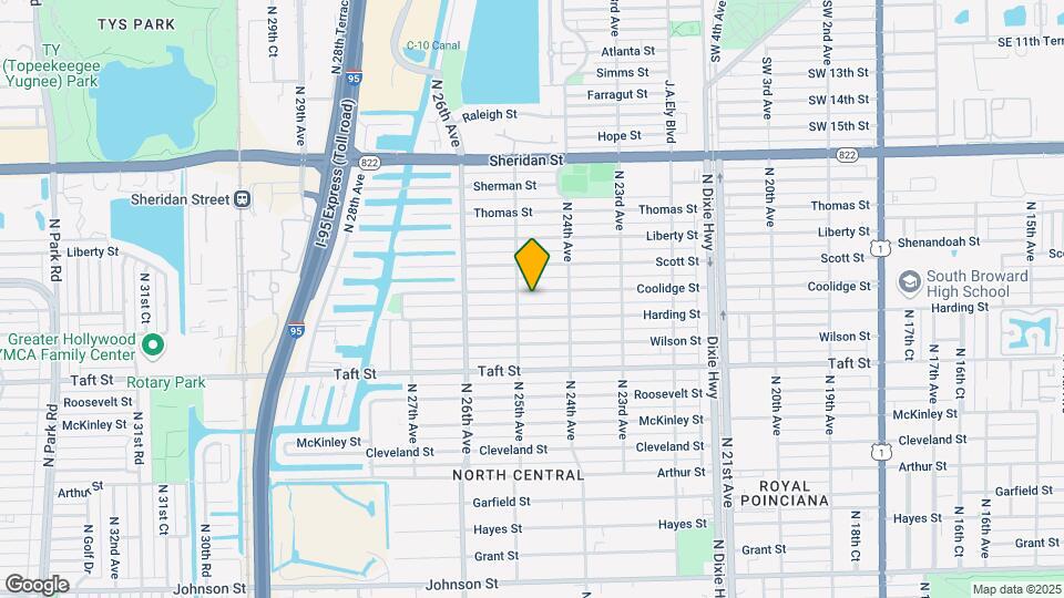 2434 Coolidge St Map and Location Details