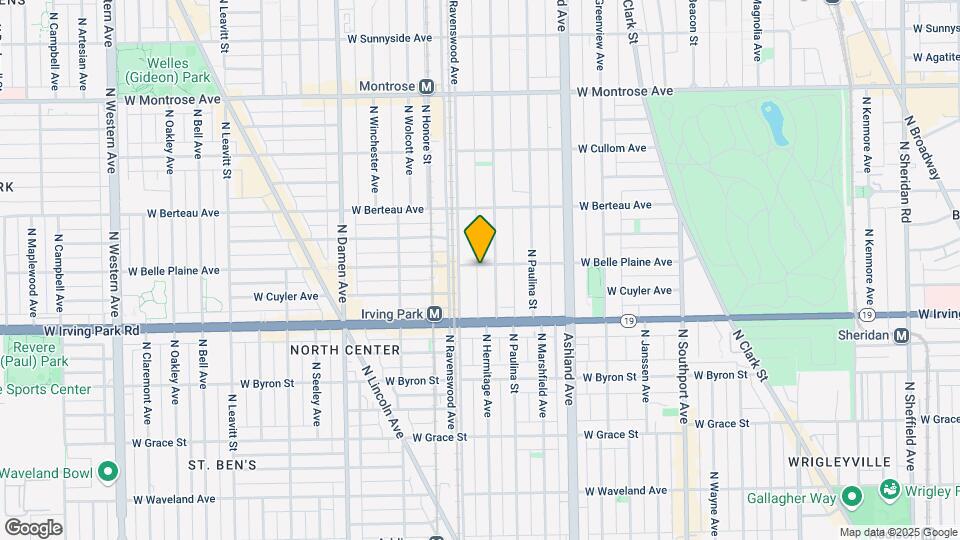 1755-1757 W Belle Plaine Ave Mapa y Detalles de la Ubicación