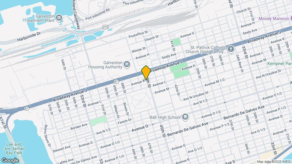 4505 Avenue K-Unit -1 Map and Location Details