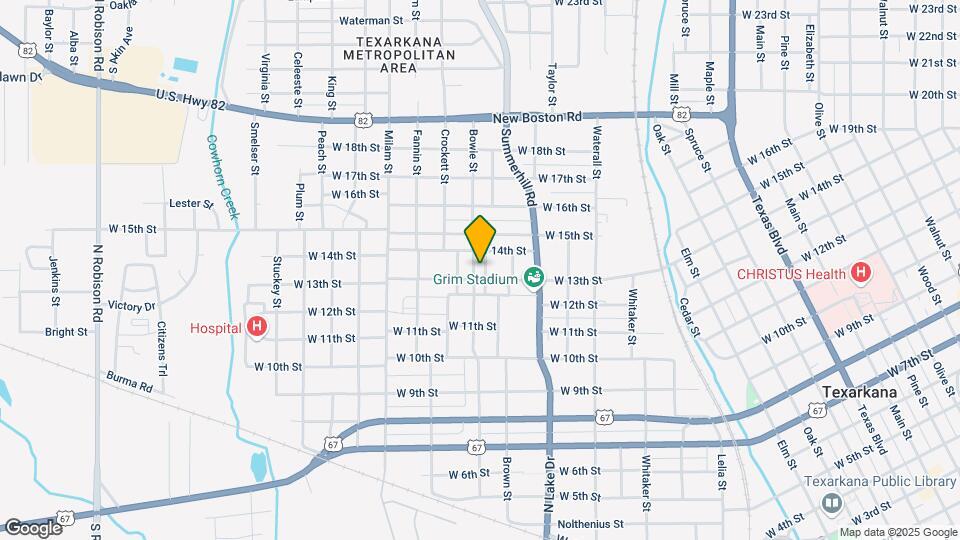 1302 Bowie St, Unit C Mapa y Detalles de la Ubicación