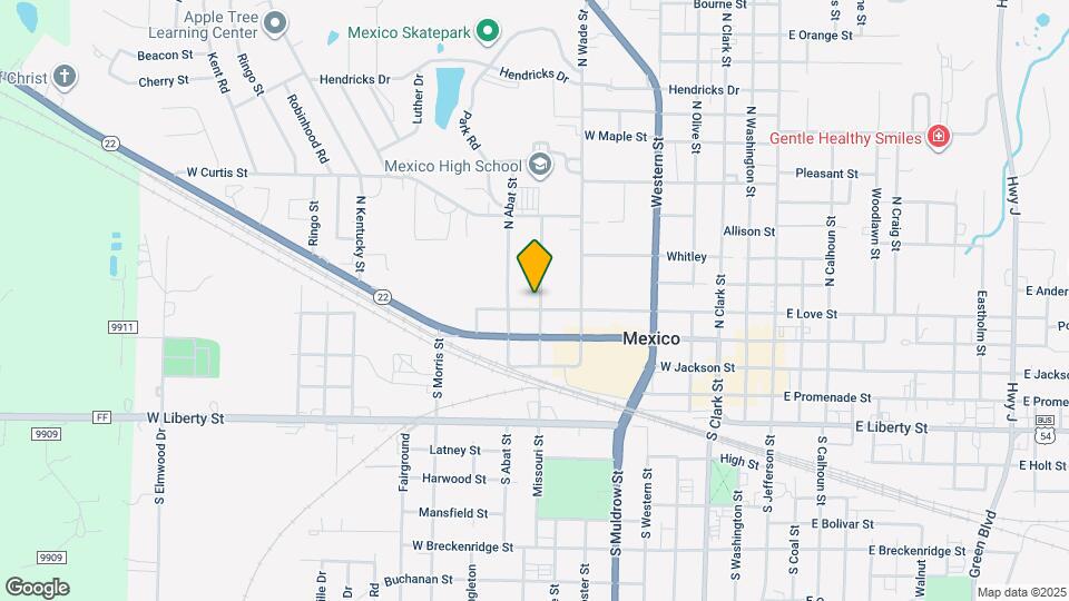 307 N Missouri St Map and Location Details