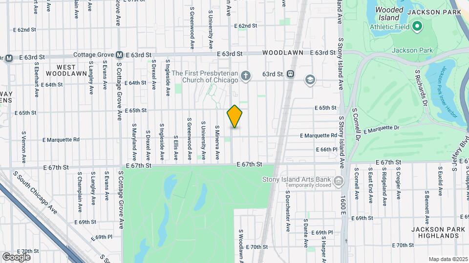 6547 S Woodlawn Ave Mapa y Detalles de la Ubicación
