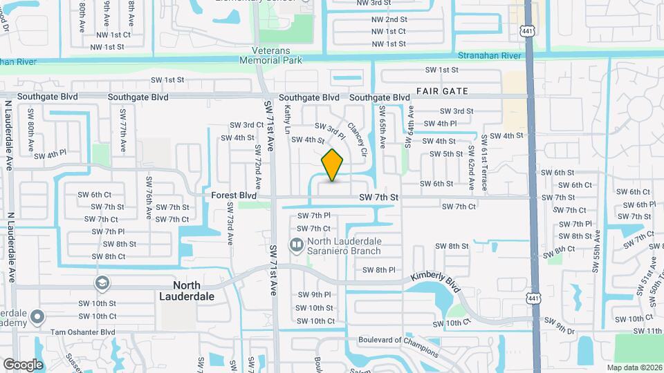 6740 SW 6th St, Unit Luxury Unit A Map and Location Details