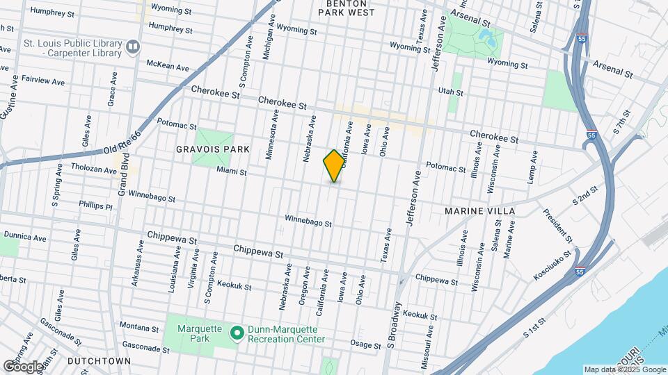2807 Miami St Map and Location Details
