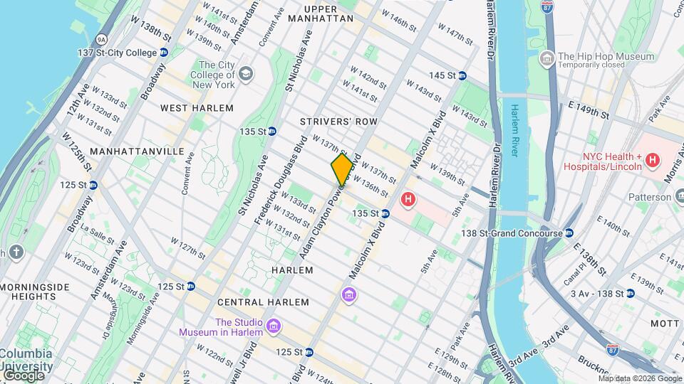 2299 Adam Clayton Powell Jr Blvd Map and Location Details