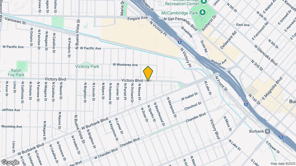 1518 W Victory Blvd Map and Location Details
