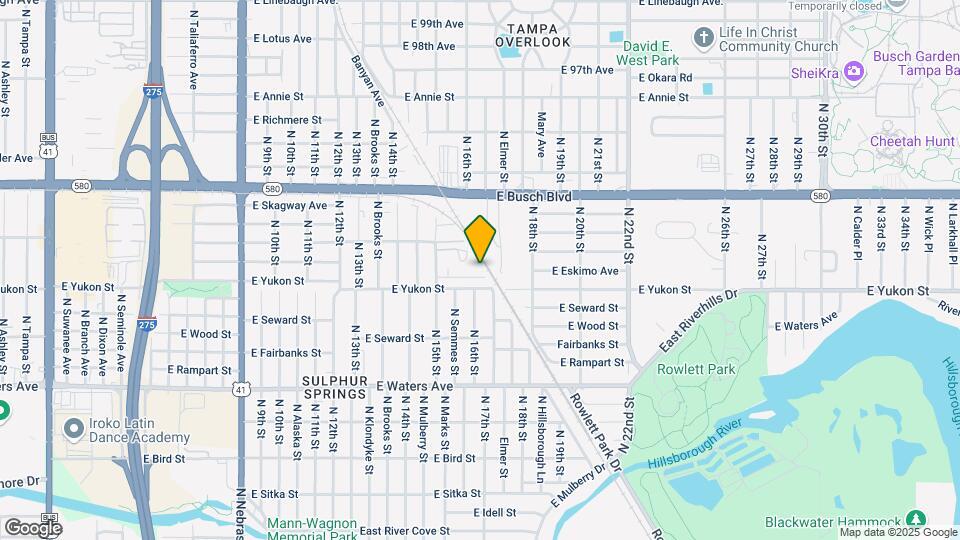 1522 E Eskimo Ave Map and Location Details