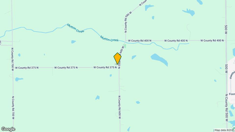 3755 N County Rd 600 W Map and Location Details