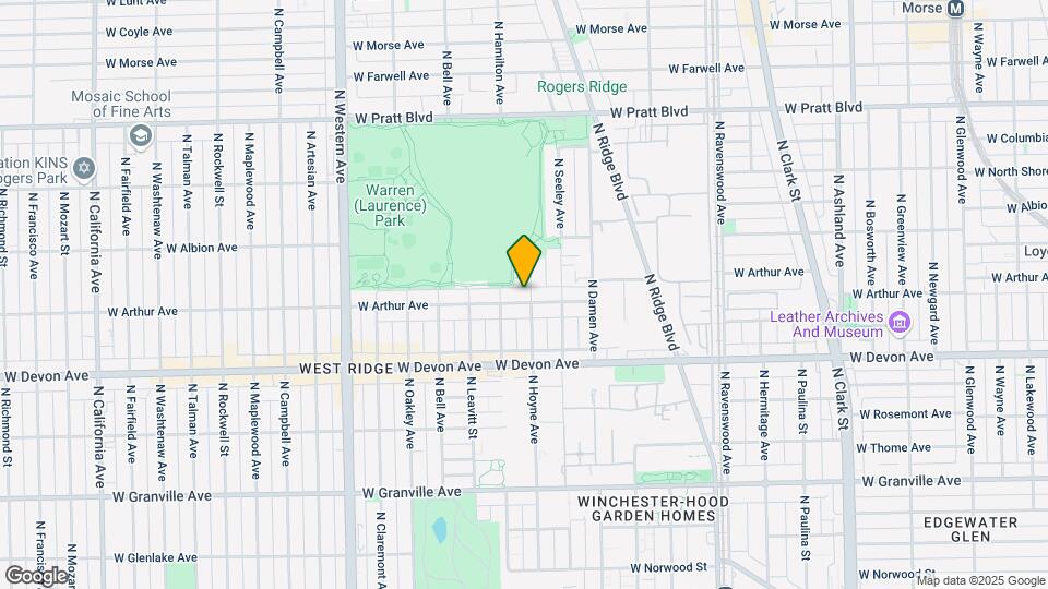 6500-6508 N Hoyne Ave Mapa y Detalles de la Ubicación