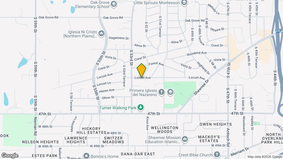 5205 Locust Ave Map and Location Details