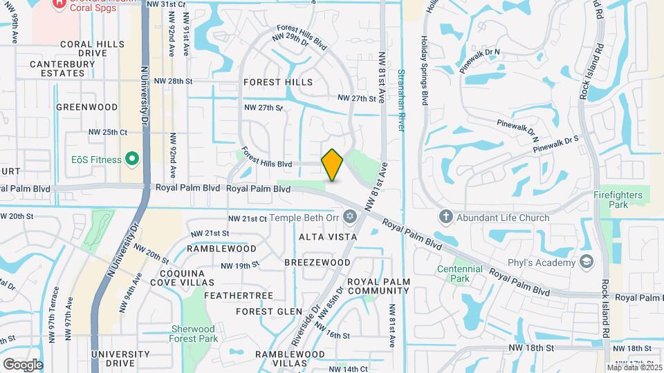 8431 Royal Palm Blvd Map and Location Details