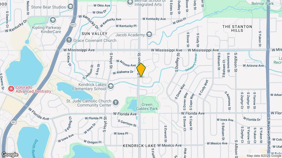 1253 S Flower Cir Map and Location Details