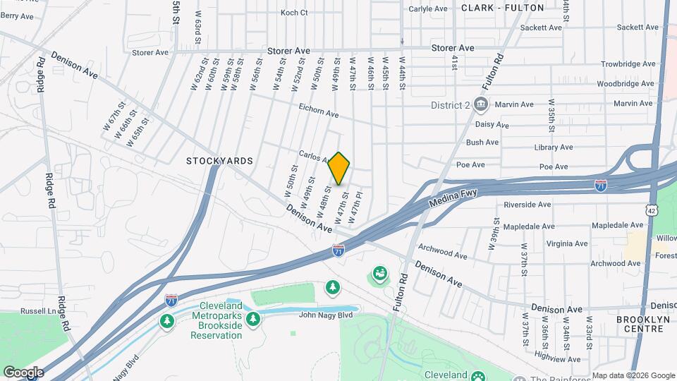 3616 W 47th St Map and Location Details