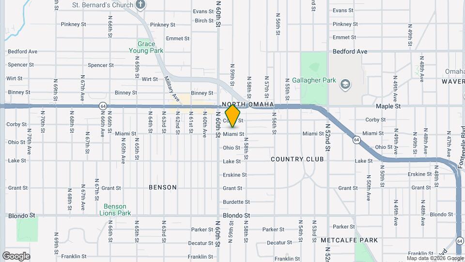 5828 Miami St Map and Location Details