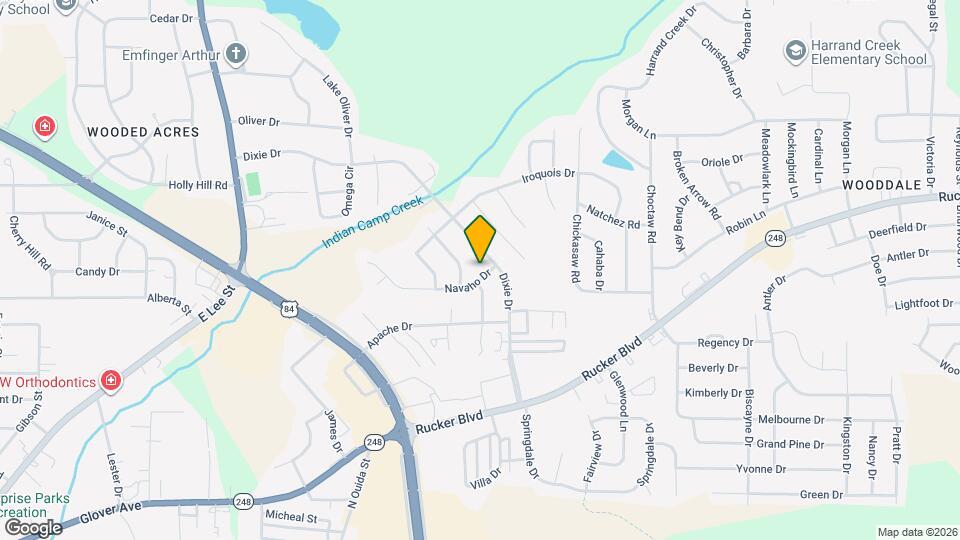 102 Navaho Dr Map and Location Details