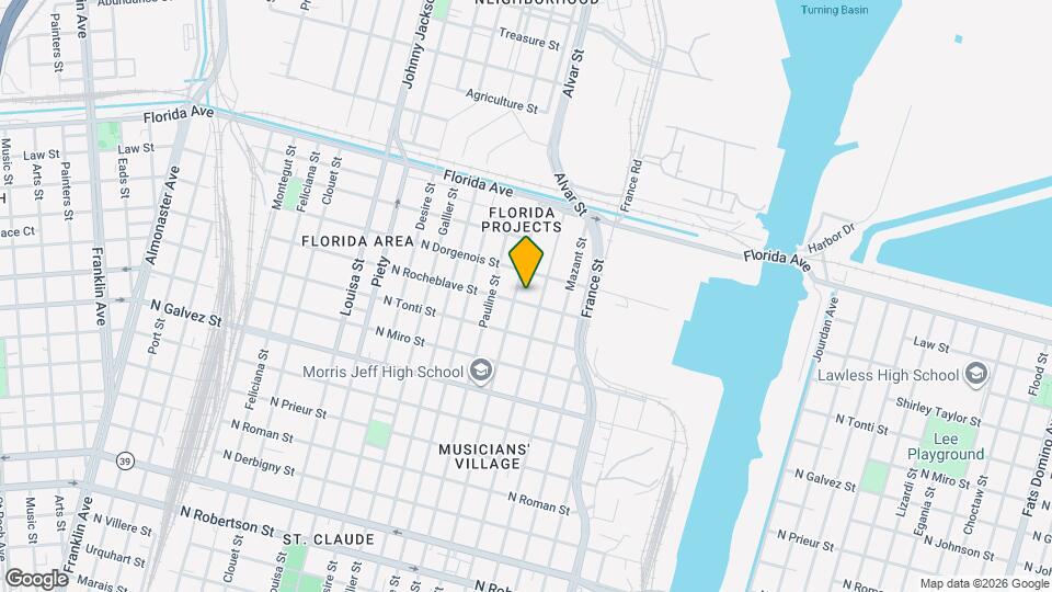 3915 N Rocheblave St Map and Location Details
