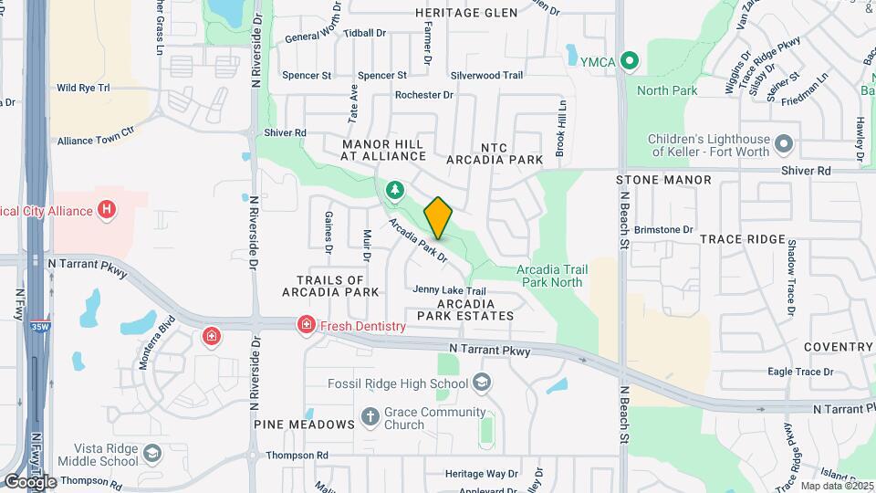 8644 Arcadia Park Dr Map and Location Details