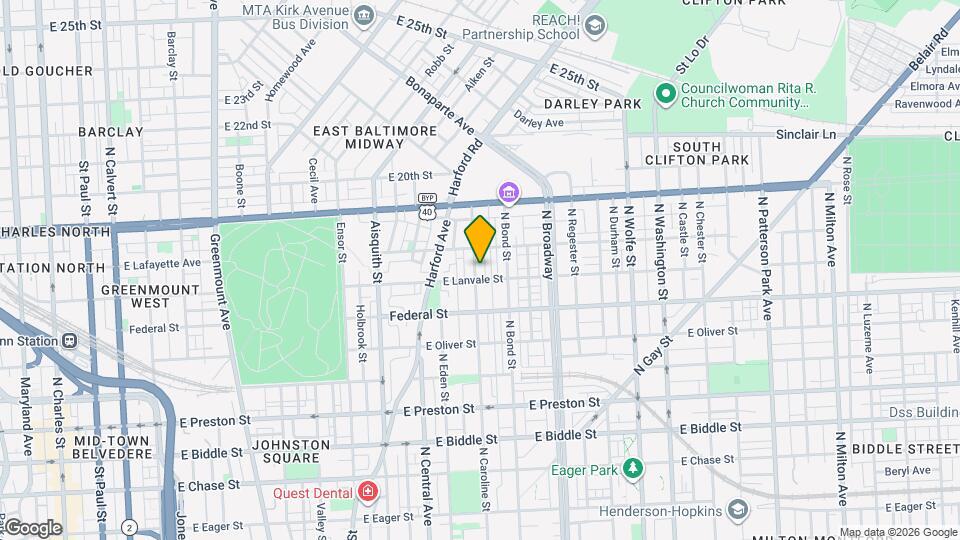 1711 N Caroline St Map and Location Details