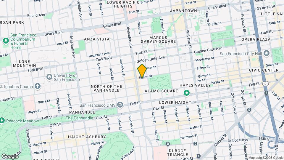 1247 Fulton St Map and Location Details