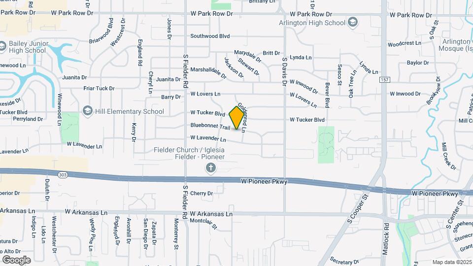 1404 Bluebonnet Trail Map and Location Details