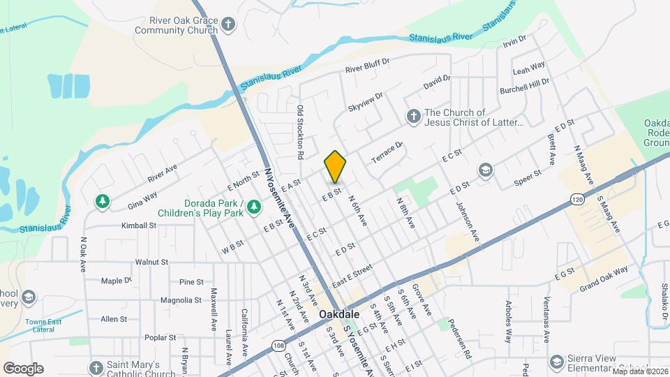 606 E B St Mapa y Detalles de la Ubicación