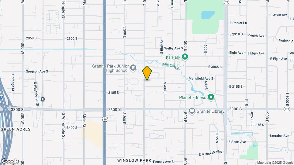 3139 S 300 E, Unit Unit D Map and Location Details
