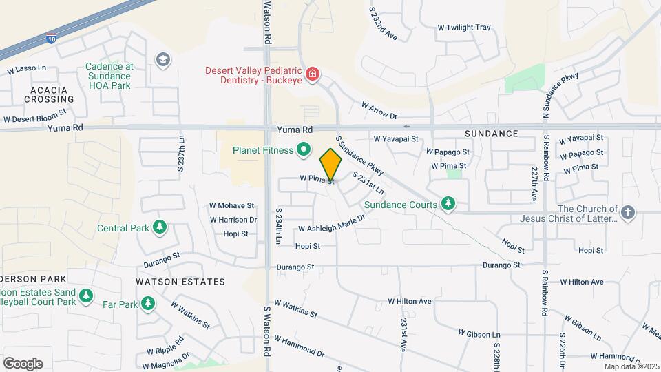 23321 W Pima St Map and Location Details
