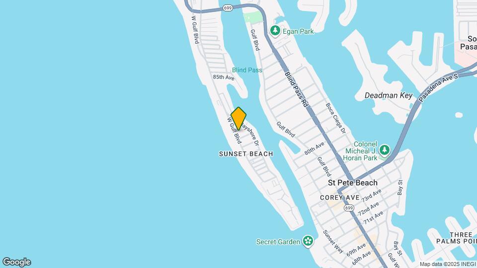 8301 W Gulf Blvd Map and Location Details