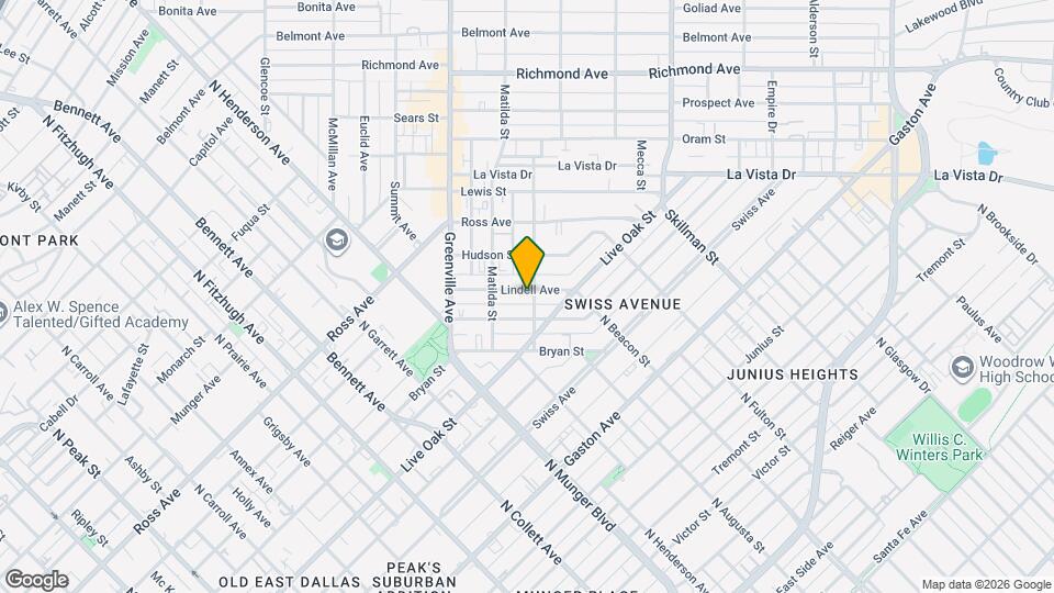 5816 Lindell Ave Map and Location Details