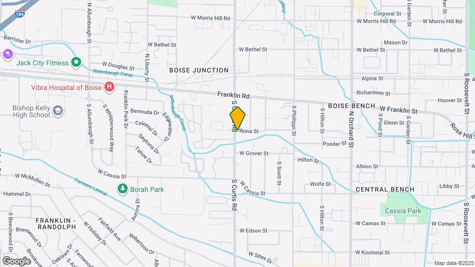 400 S Curtis Rd Map and Location Details