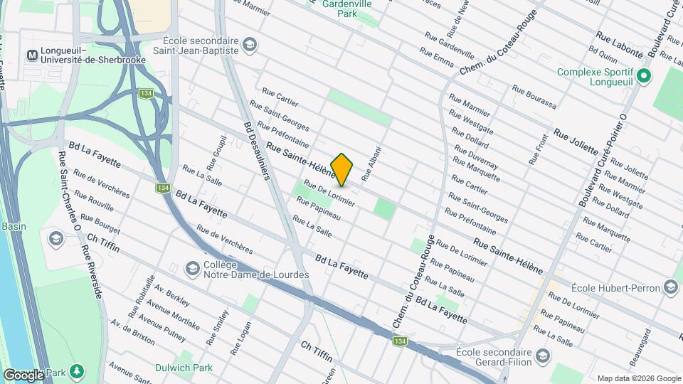 1045 De Lorimier Rue Map and Location Details