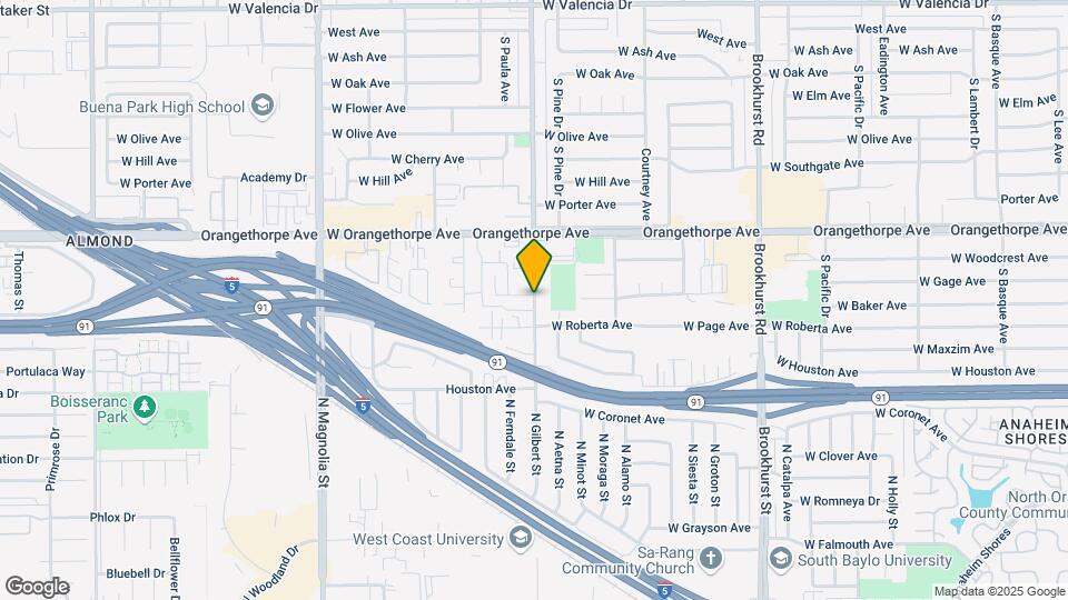 1437 S Gilbert St Map and Location Details
