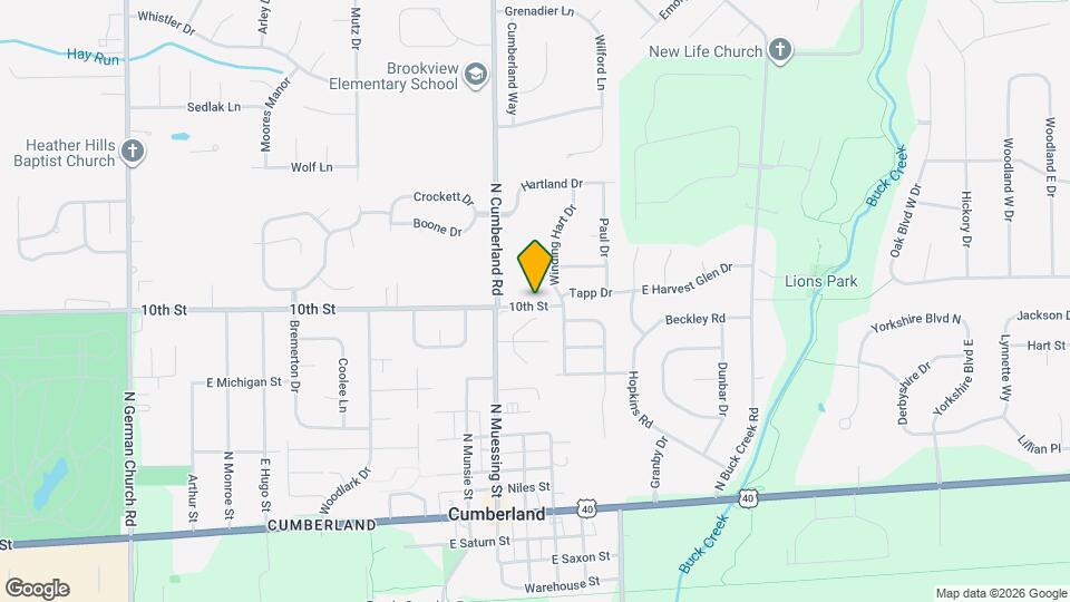 11744 E 10th St Map and Location Details