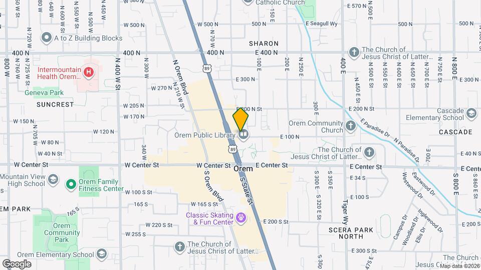 45 E 100 N Map and Location Details