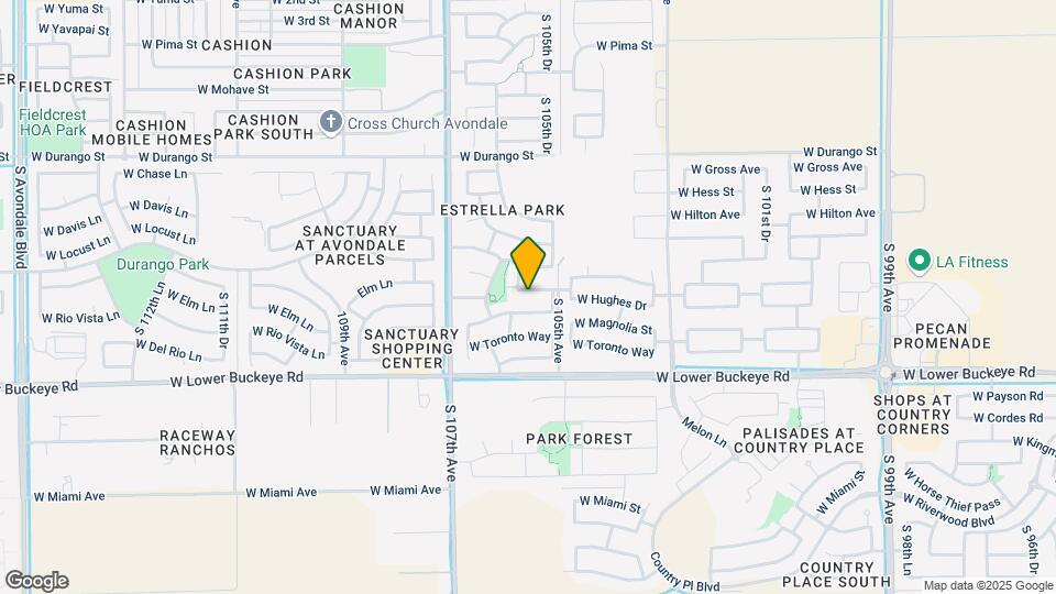 10525 W Hughes Dr Map and Location Details