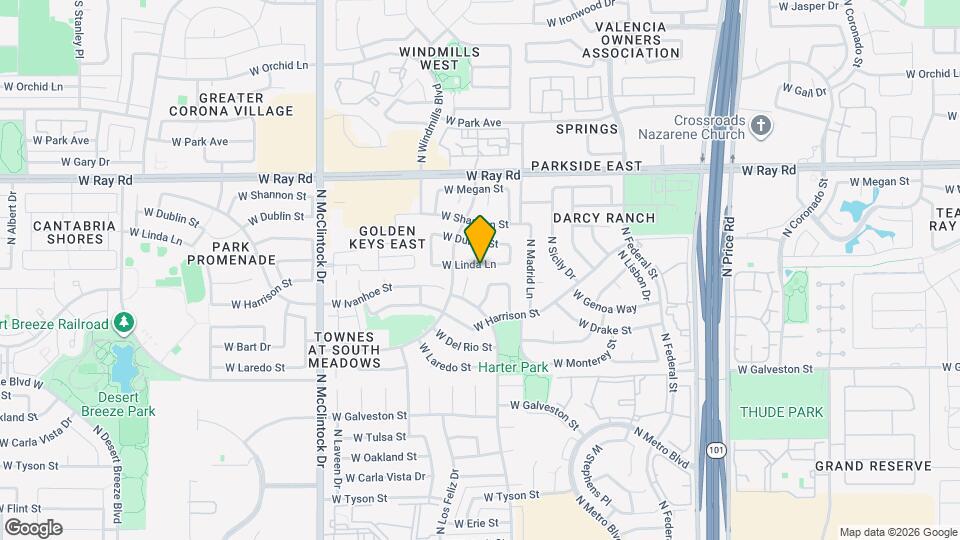 3661 W Linda Ln Map and Location Details