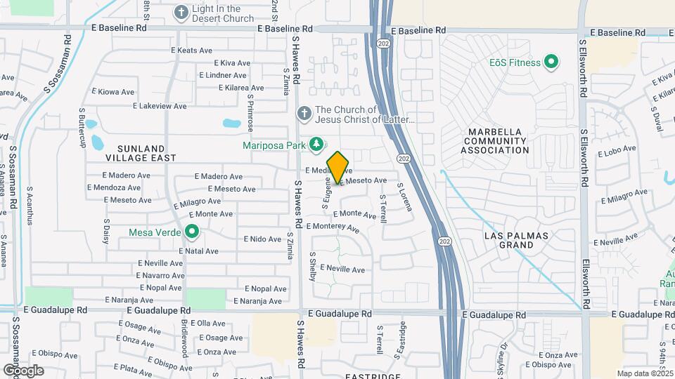 8505 E Meseto Ave Mapa y Detalles de la Ubicación