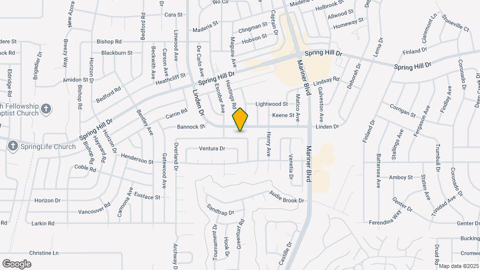 1503 Overland Dr Map and Location Details