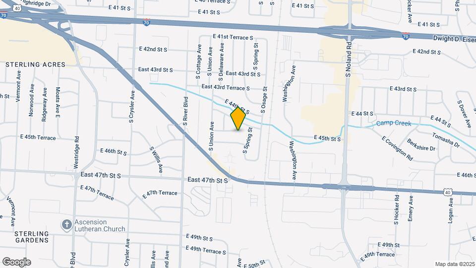 13117 E 45th St S Map and Location Details