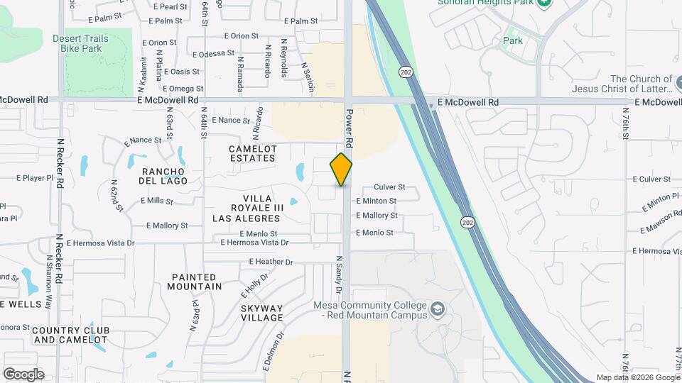 2527 N Silverado Map and Location Details