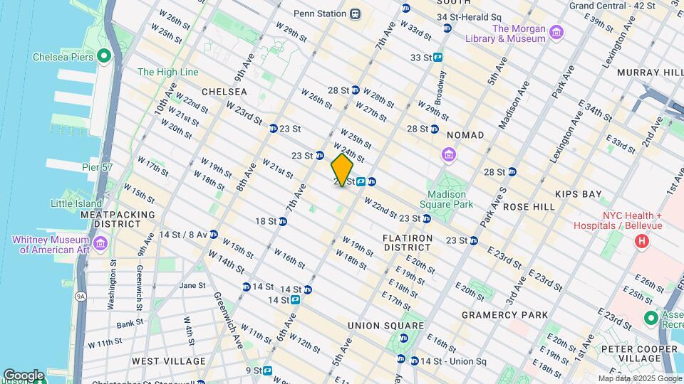 116 W 22nd St Map and Location Details