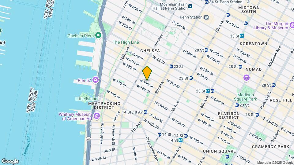 341 W 19th St Mapa y Detalles de la Ubicación