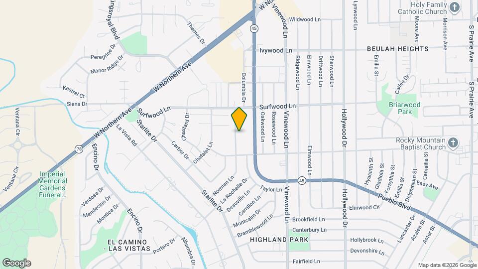2122 Norman Ln Map and Location Details