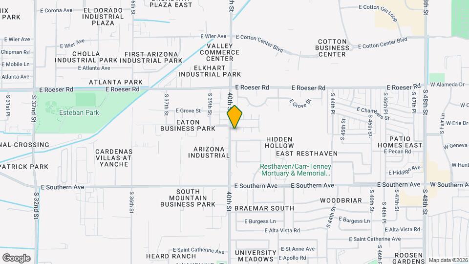 4005 E La Salle St Mapa y Detalles de la Ubicación