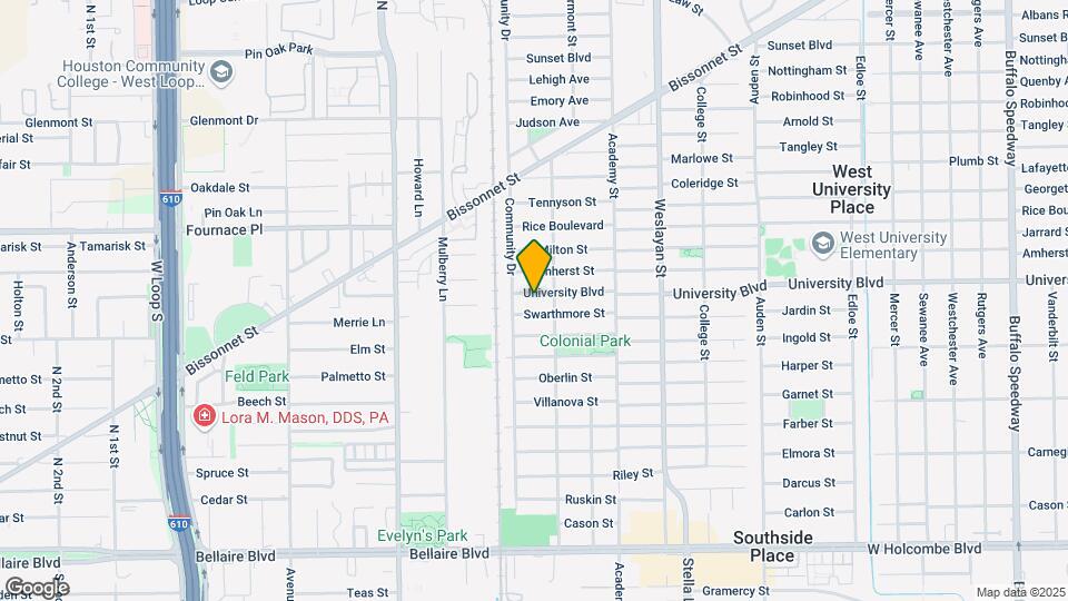 4219 University Blvd Map and Location Details