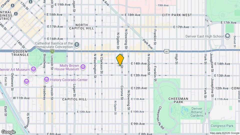1359 Corona St Map and Location Details
