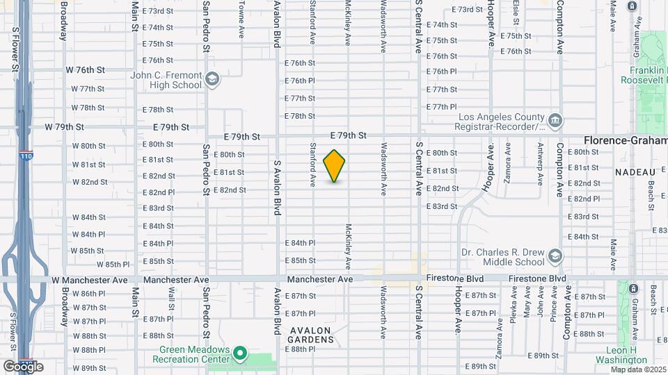 735 E 82nd St Map and Location Details